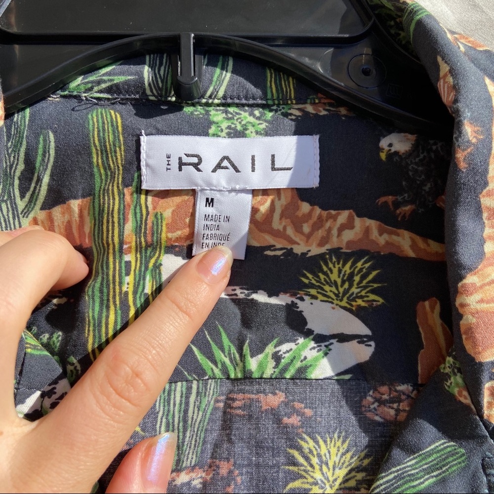 The Rail Button Down Retro Pattern Shirt - image 3